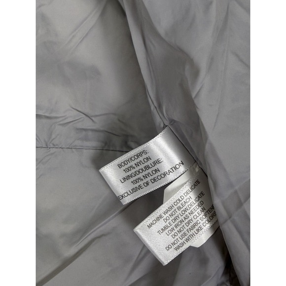 Cutter & Buck Jacket Mens Small Gray Quilted Puffer Hooded Chicago Bears - Picture 11 of 13